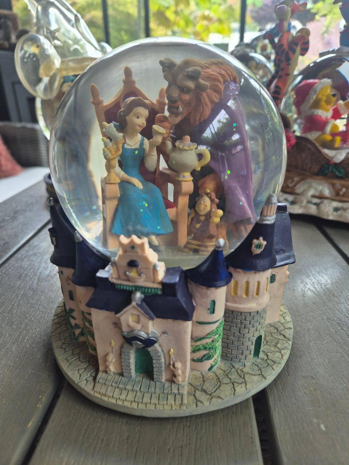 Mooie Disney Belle en het Beest Snowglobe met muziek, Ophalen, Assepoester of Belle, Gebruikt, Overige typen