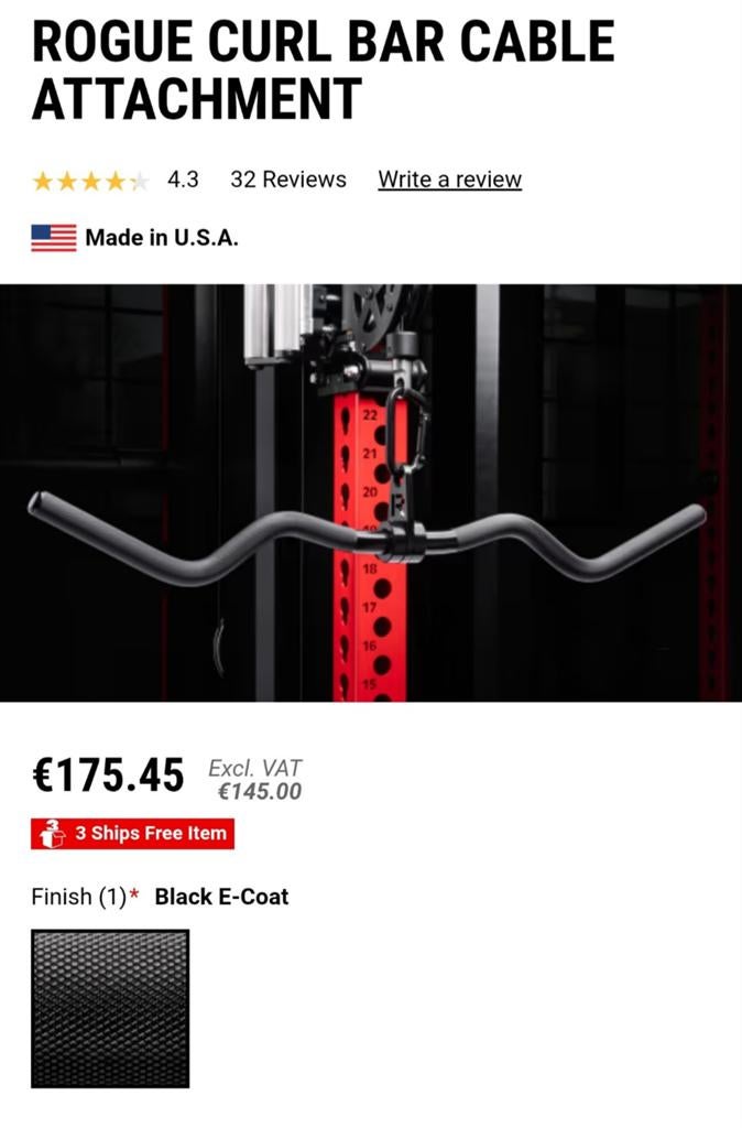 Rogue Curl Bar Attachment - NIEUW, Eén persoon