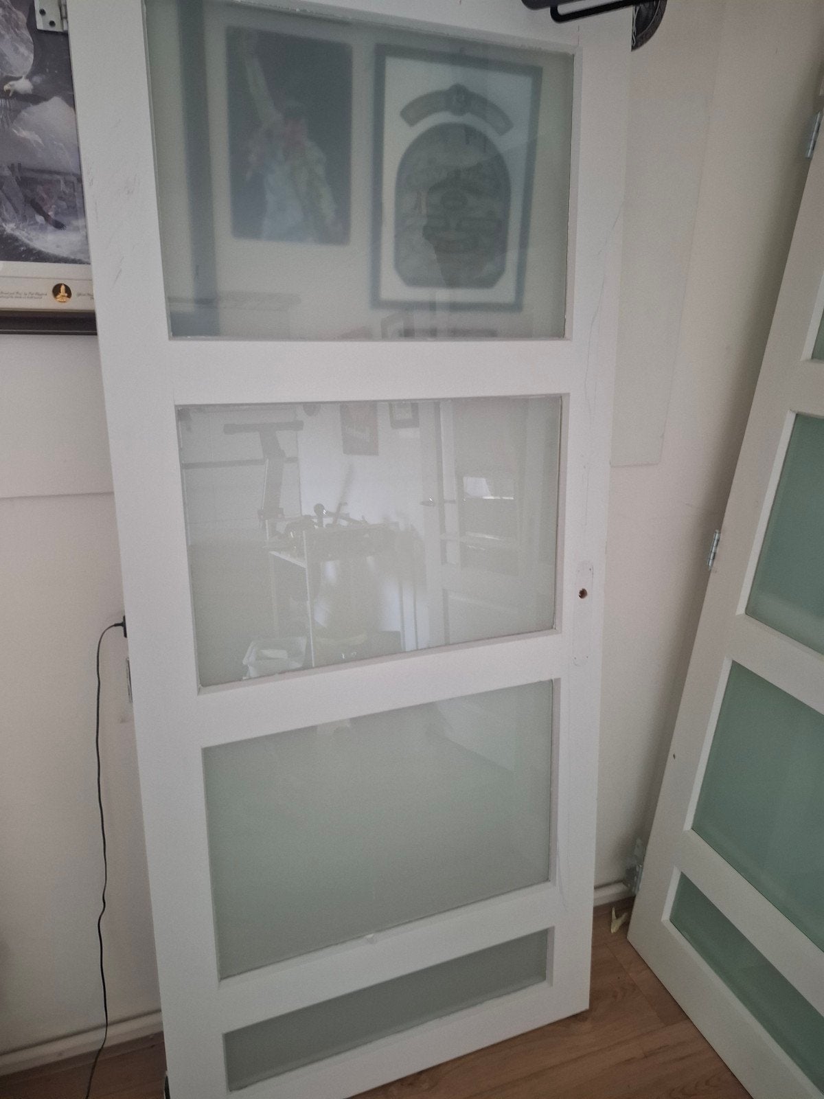 stompe deuren met glas, Ophalen of Verzenden, Glas, Binnendeur, 200 tot 215 cm