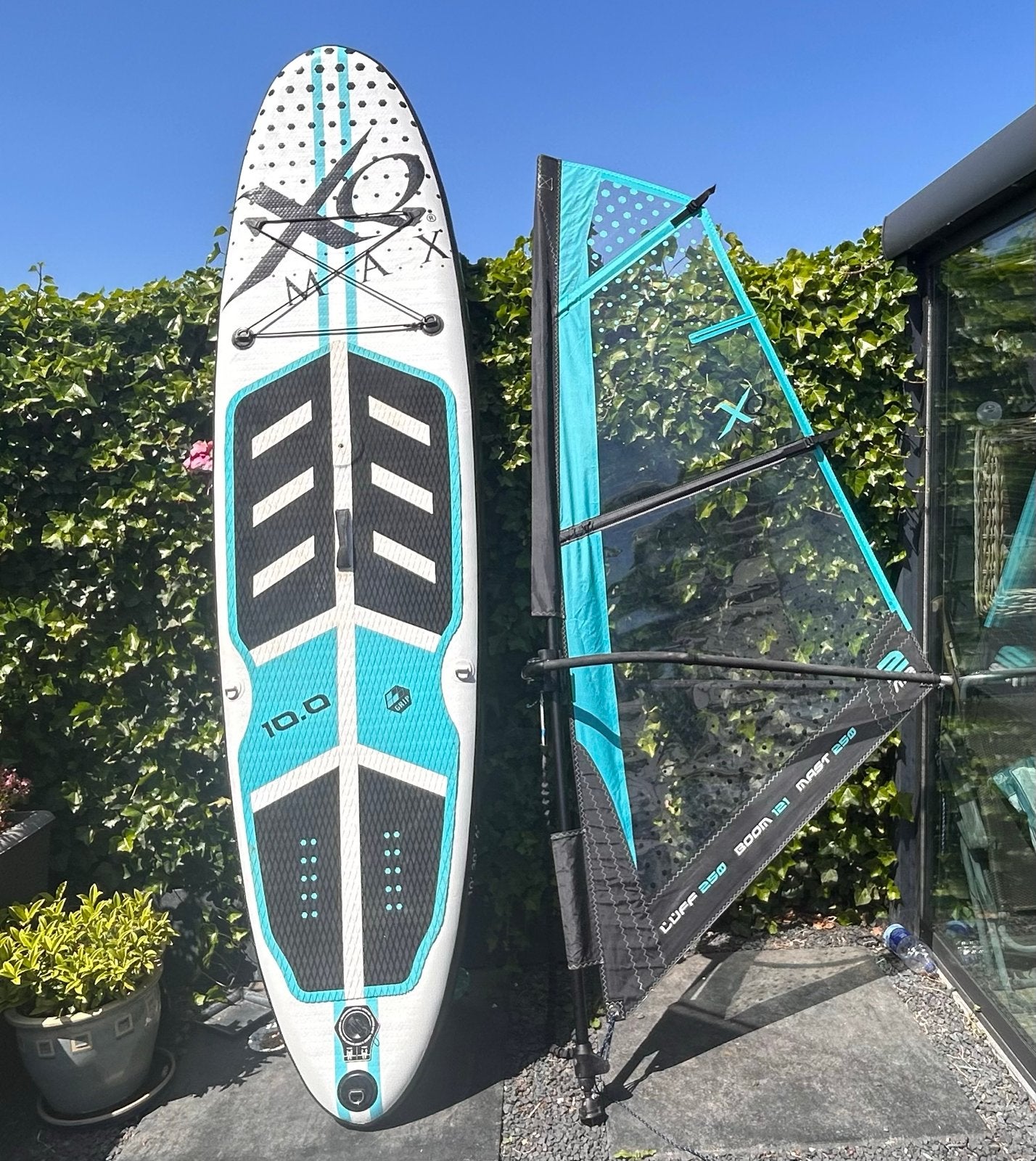 SUP en Windsurf Set - Compleet met Zeil en Peddels, Watersport en Boten, Windsurfen, Gebruikt, Complete set, Overige merken, 300 cm of meer