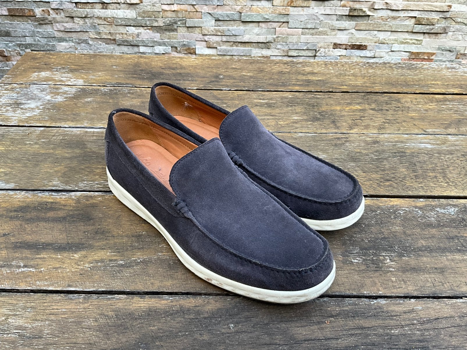 Ecco heren schoen maat 40. Donkerblauw, Kleding | Heren, Schoenen, Ophalen of Verzenden, Zo goed als nieuw, Blauw