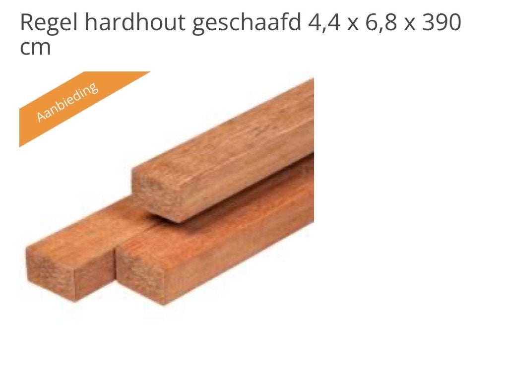 6 Hardhouten schutting palen, Ophalen, Palen, Zo goed als nieuw, Hardhout