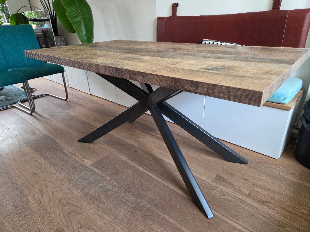 Eettafel 160 x 90, Huis en Inrichting, Tafels | Eettafels, Ophalen, 50 tot 100 cm, Zo goed als nieuw, 150 tot 200 cm