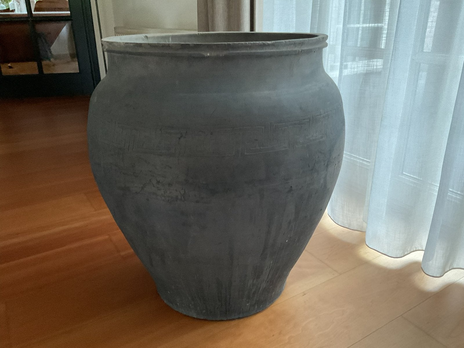 Grote oude pot, Tuin en Terras, Ophalen, Rond, Zo goed als nieuw, Aardewerk