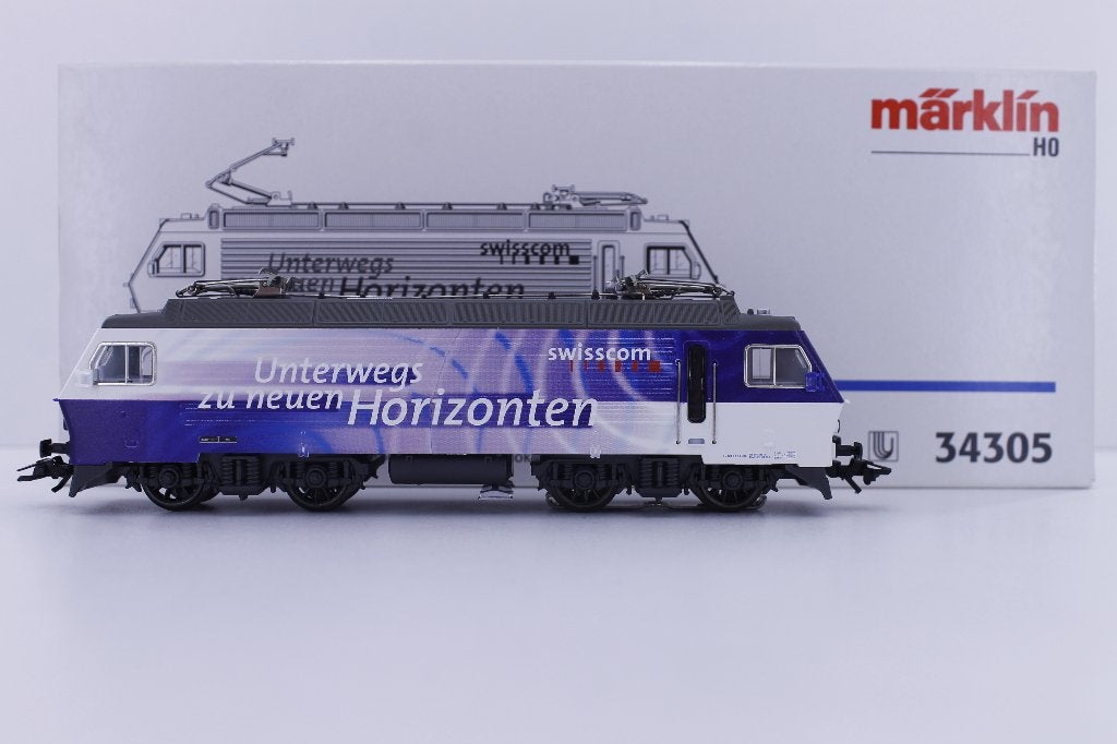 Marklin 34305 HO Re 446 van de SOB, Hobby en Vrije tijd, Wisselstroom, Locomotief, Ophalen of Verzenden, Zo goed als nieuw