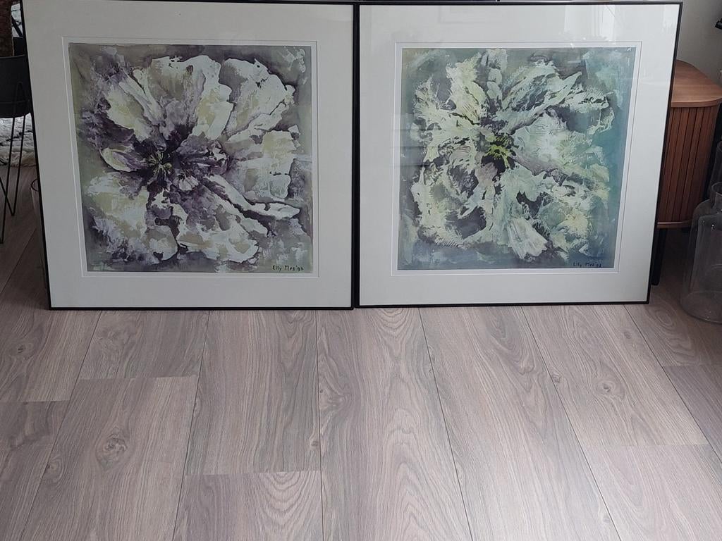 Schilderijen Elly Mes., Antiek en Kunst, Ophalen of Verzenden