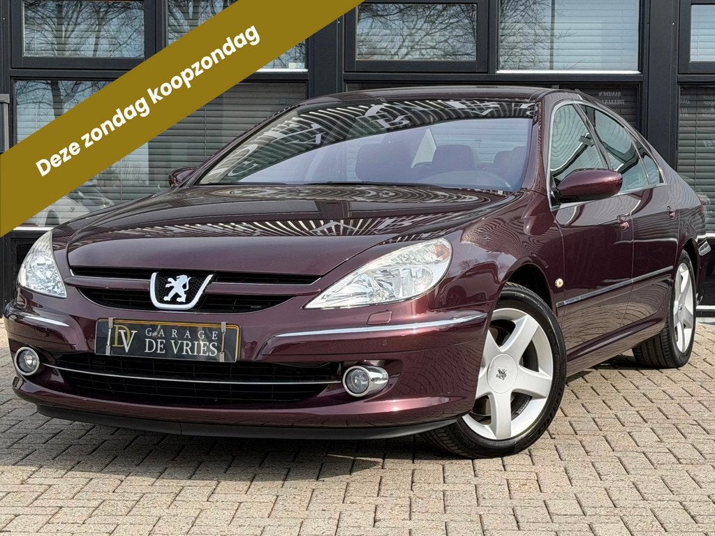 Peugeot 607 3.0-24V V6 Féline Aut Full Option Orig NL NAP D, Zwart, Overige kleuren, 2946 cc, Bedrijf