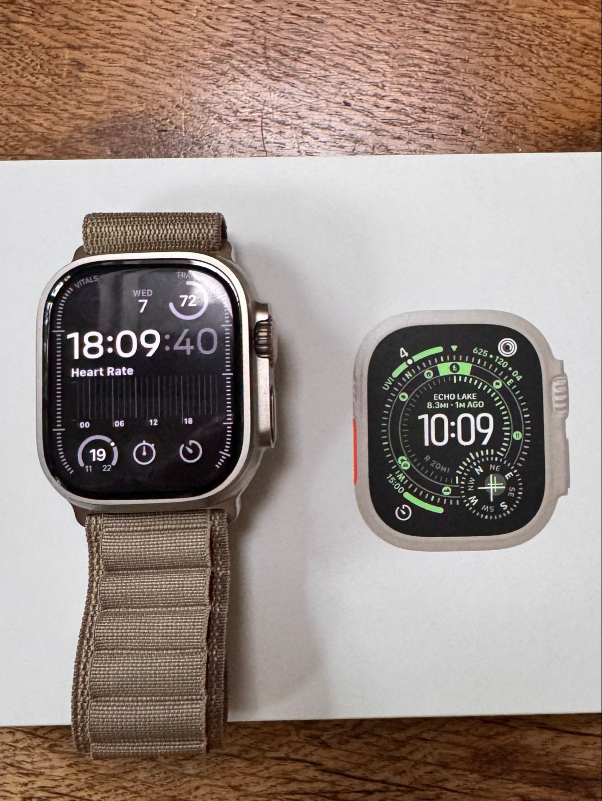 Apple Watch Ultra 3, Staal, Polshorloge, Overige materialen, Zo goed als nieuw