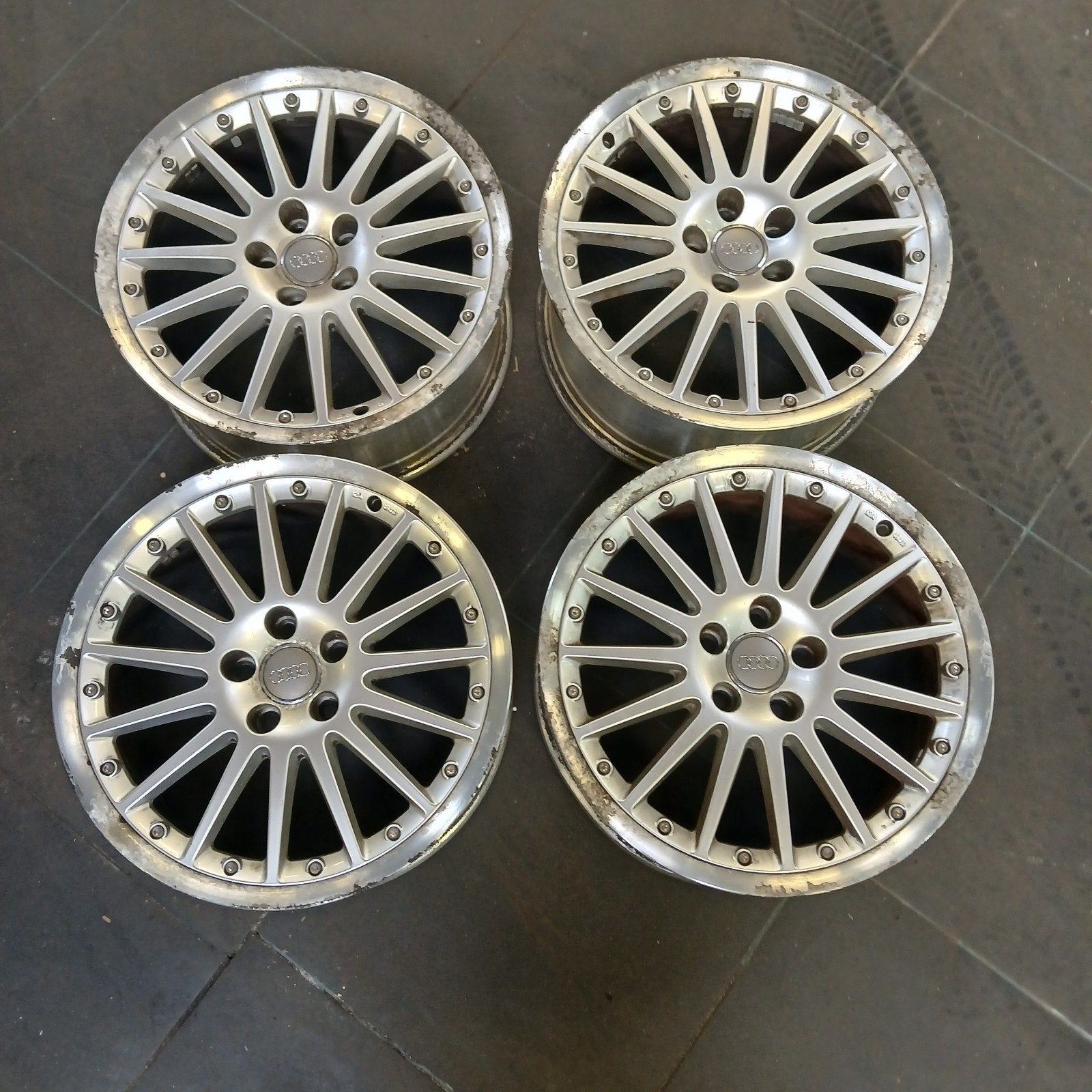 Set van 4 Audi Velgen - Gebruikt, Auto-onderdelen, Banden en Velgen, Ophalen, Audi, Gebruikt, Velg(en)