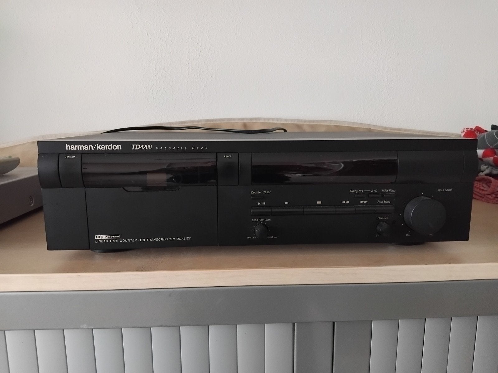 Harman Kardon TD4200 Cassettedeck - Uitstekende Staat, Audio, Tv en Foto, Cassettedecks, Ophalen, Enkel, Overige merken, Tape counter