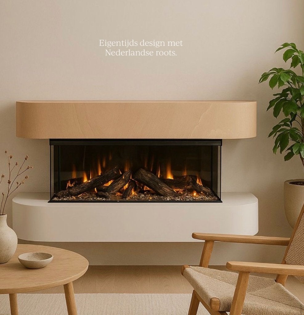New Forest 870 Deluxe inclusief Eccense meubel – beursmodel, Ophalen, Zo goed als nieuw, Inbouwhaard, Elektrische haard