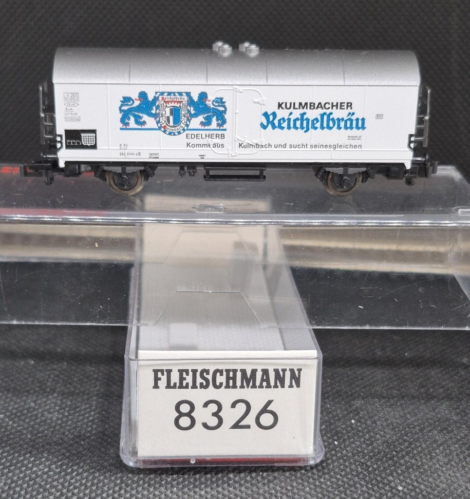 Fleischmann 8326 - Koelwagen ´Reichelbräu´ (15223), Gelijkstroom, Fleischmann, Wagon, Ophalen of Verzenden