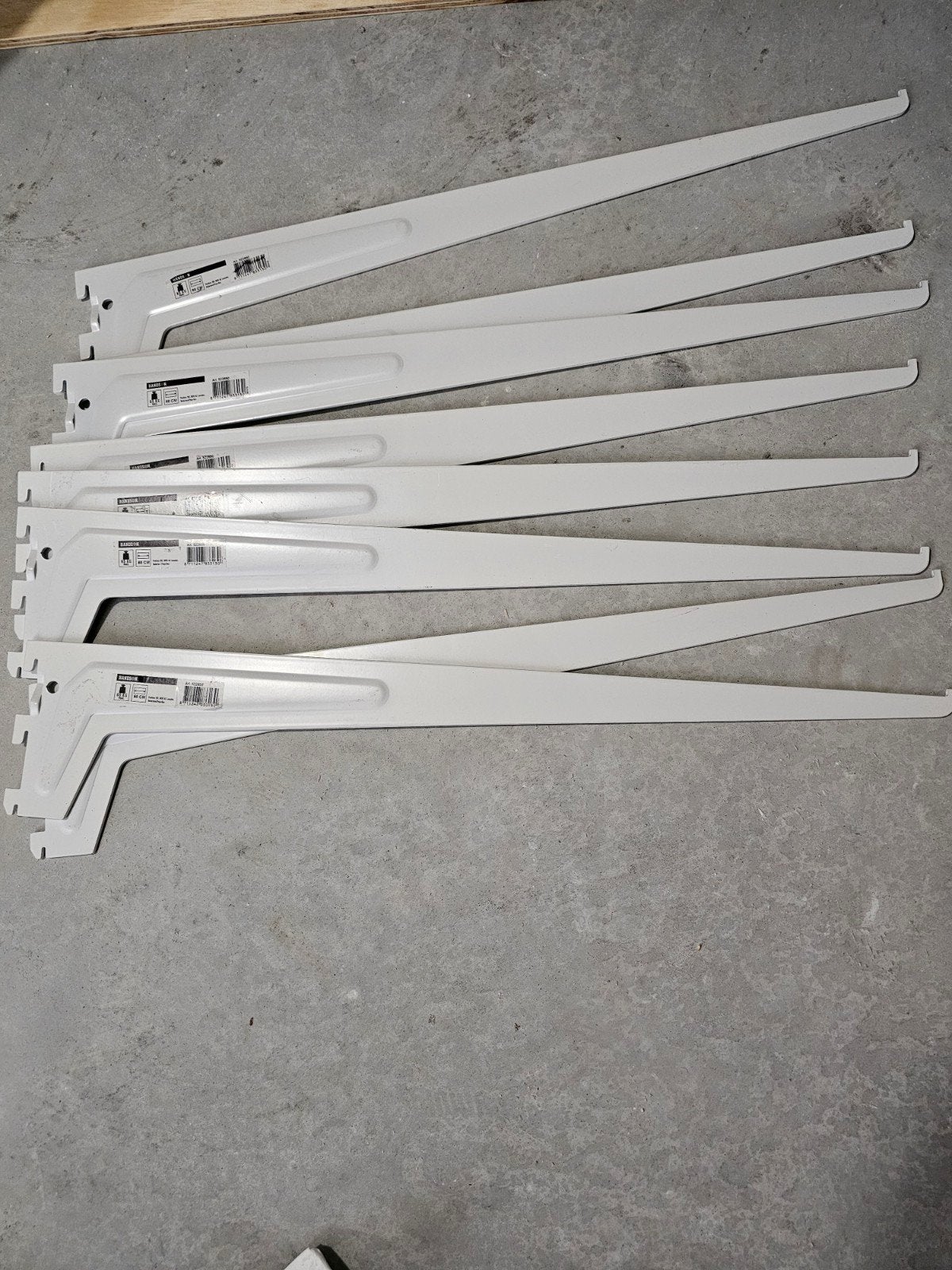 Witte plankdragers 60 cm, Ophalen of Verzenden