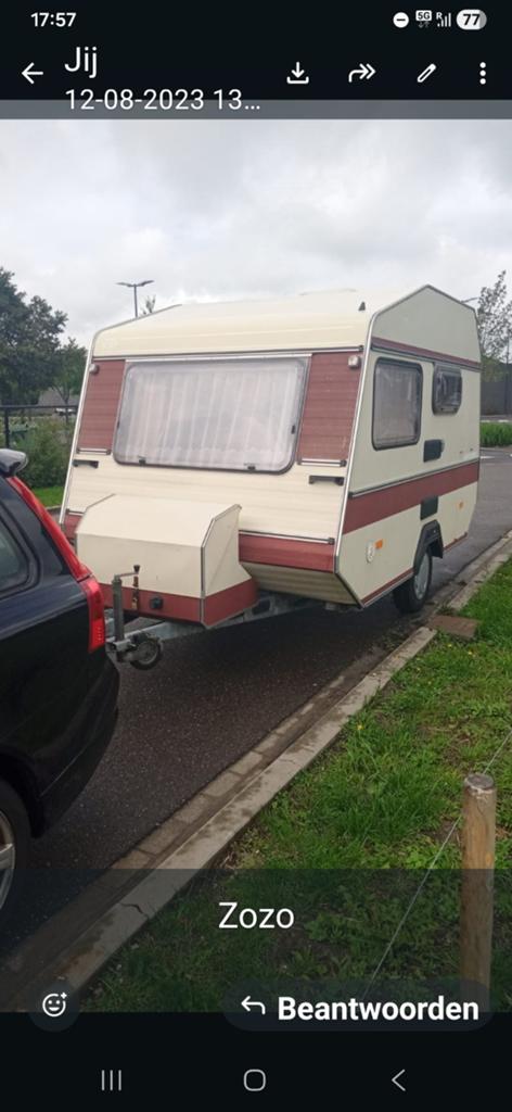 Kip caravan te koop !!, Caravans en Kamperen, Caravans, Tot en met 2, Treinzit, Particulier, Kip