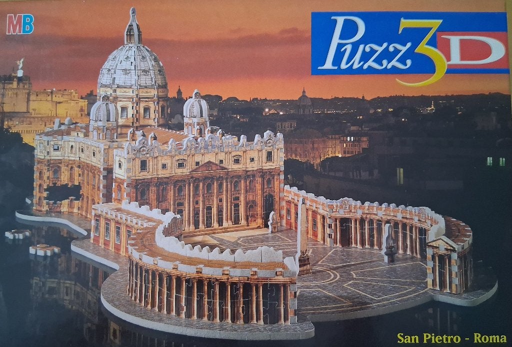 Puzz3D - St. Peter Rome, Ophalen of Verzenden, 500 t/m 1500 stukjes, Zo goed als nieuw, Rubik's of 3D-puzzel