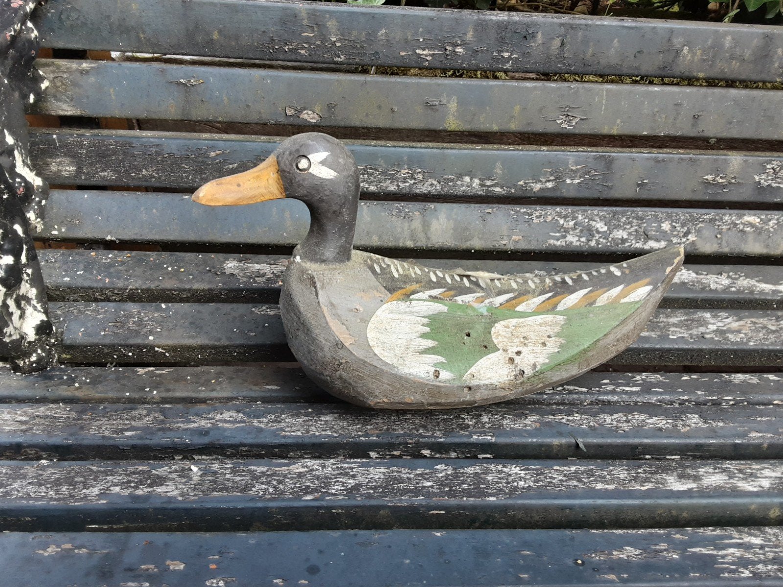 antieke lokeend, Antiek en Kunst, Ophalen of Verzenden