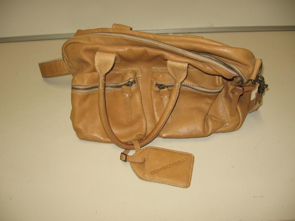 Schoudertas Cowboysbag Beige, Overige merken, Gebruikt, Beige, Ophalen of Verzenden