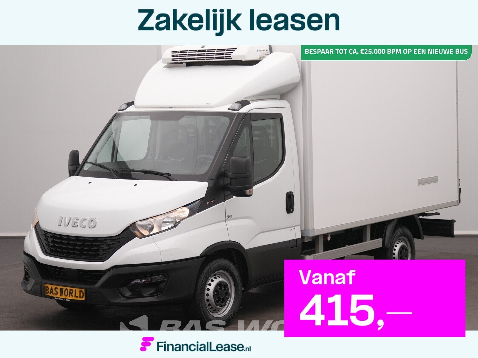 Iveco Daily 35S16 3.0L FRC -20 Koelwagen Thermo King V300 23, Stof, Gebruikt, Euro 6, 4 cilinders
