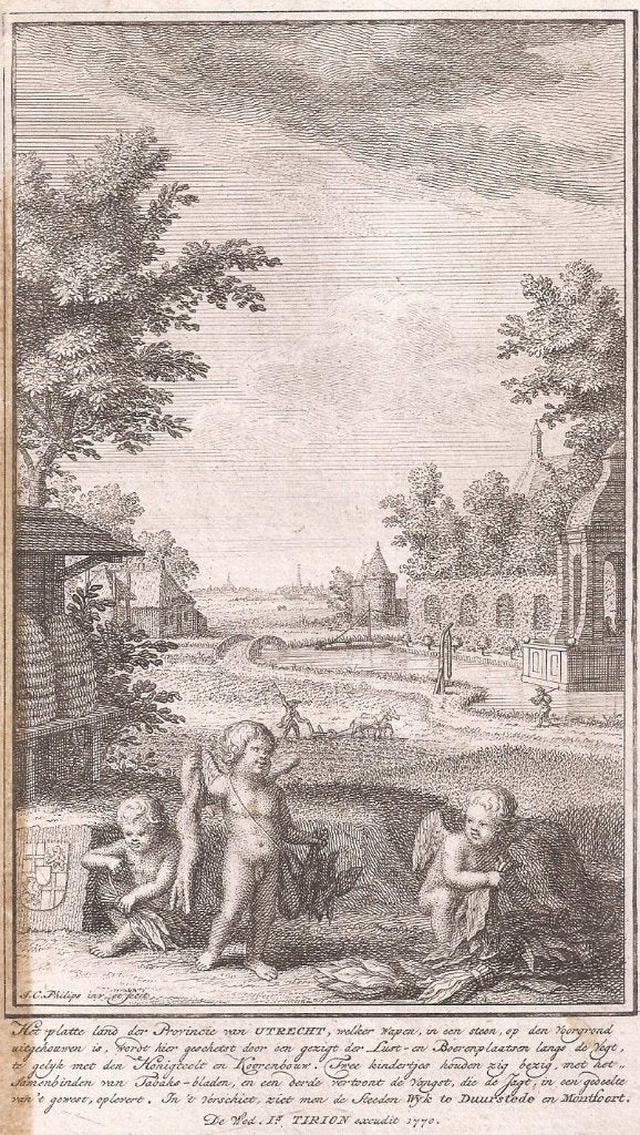 Allegorie Provincie Utrecht met Wijk bij Duurstede Montfoort