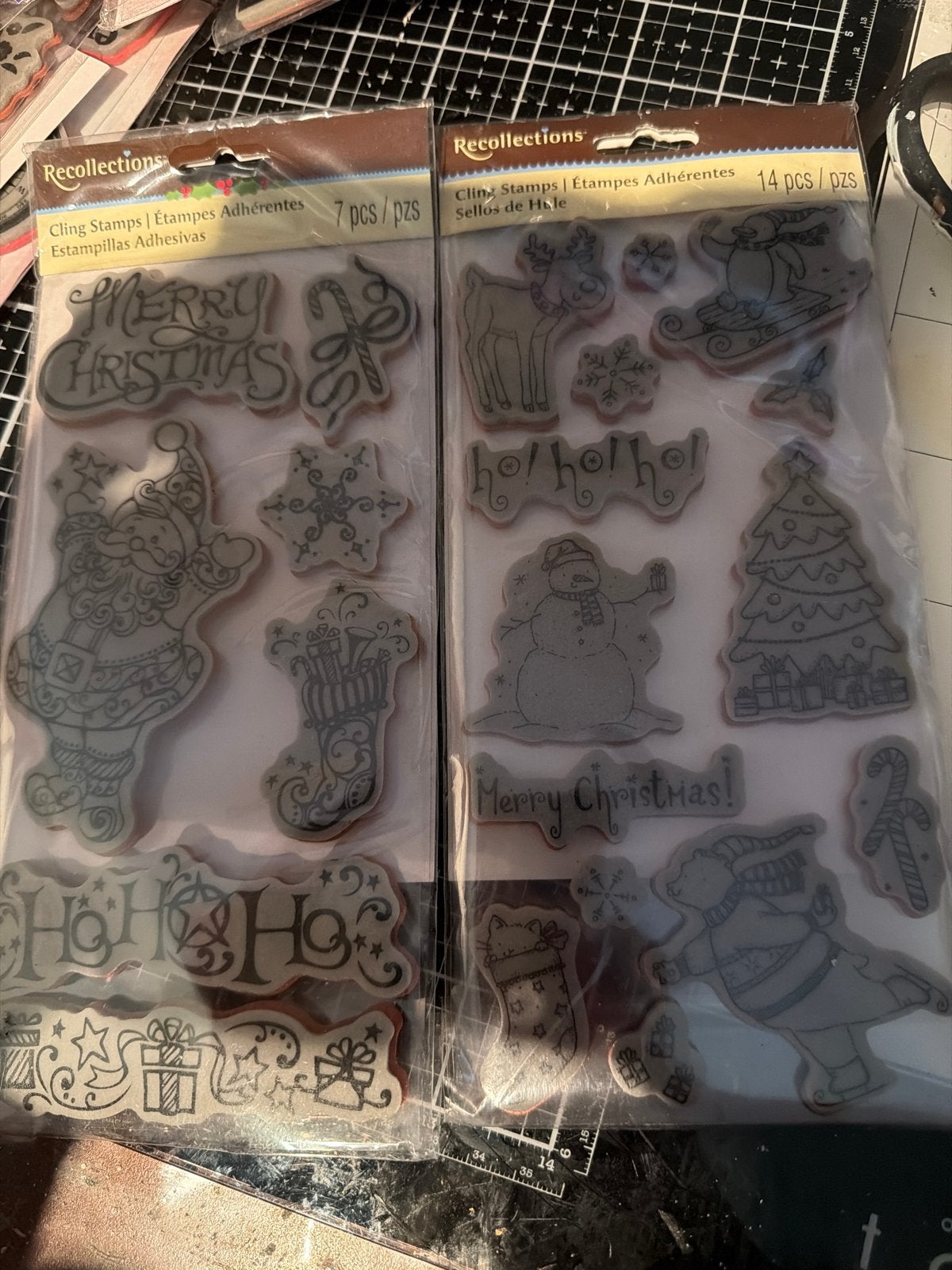 Kerst Stempels - Recollections - Nieuw, Hobby en Vrije tijd, Nieuw, Meerkleurig, Ophalen of Verzenden, Rubber