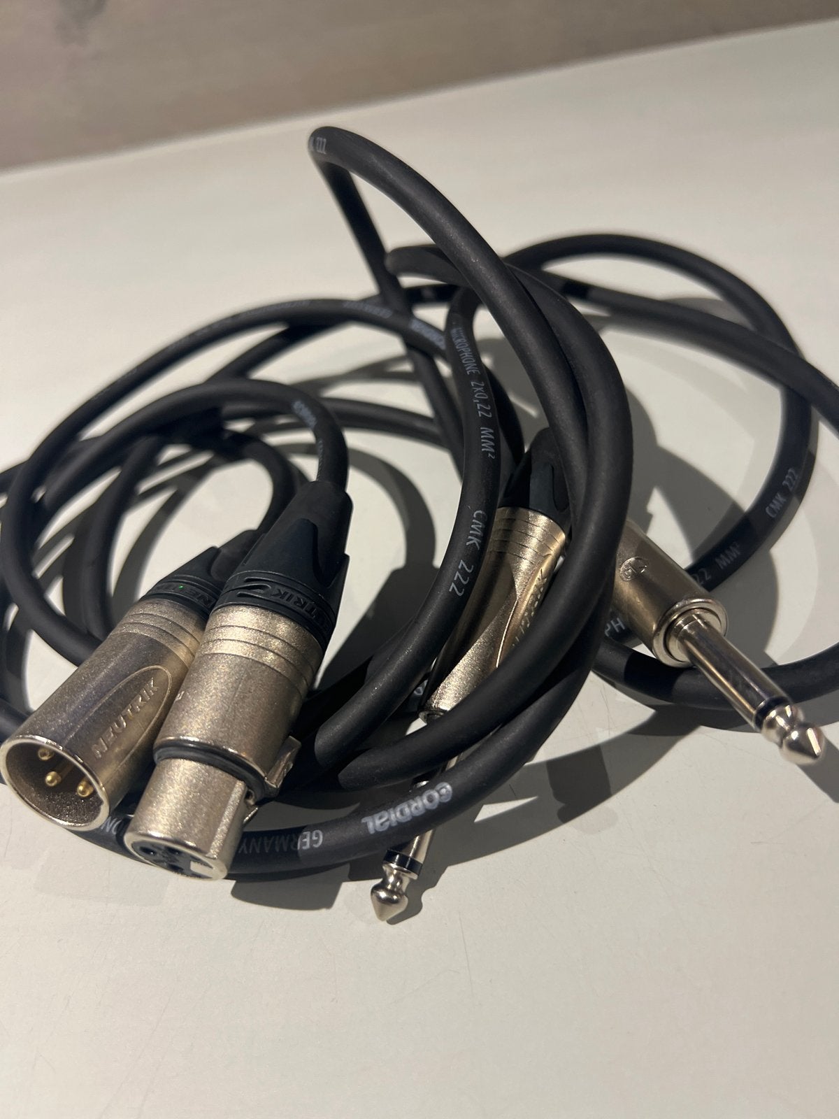 Cordial CMK 222 XLR naar Jack kabel - Microfoonkabel, N, N, Ophalen of Verzenden, Zo goed als nieuw