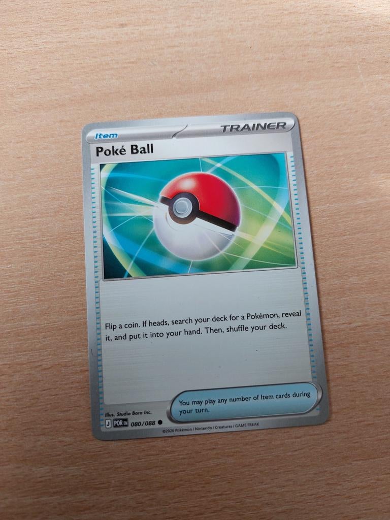 Pokemon kaart: Poké Ball Trainer (080/088), Ophalen of Verzenden, Zo goed als nieuw, Losse kaart