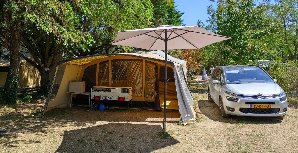 Grote Cabanon vouwwagen 2009 + voortent/luifel/ondertent, Caravans en Kamperen, Ophalen, Overige kleuren, Cabanon, Aanwezig