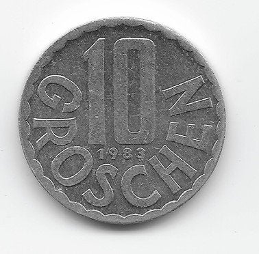 Oostenrijk 10 groschen 1983 KM# 2878, Ophalen of Verzenden, Oostenrijk, Losse munt