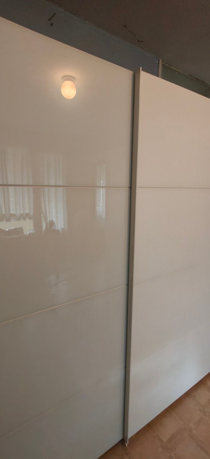 Witte kledingkast met schuifdeuren - Wimex Woonbedarf, Gebruikt, 200 cm of meer, Met plank(en), 150 tot 200 cm