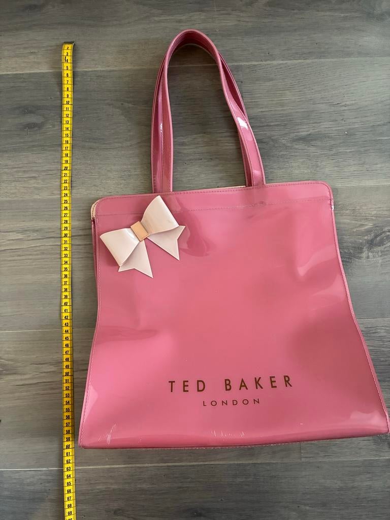 Ted Baker roze shopper met strik - elegant en ruim, Ophalen, Gebruikt, Roze, Shopper