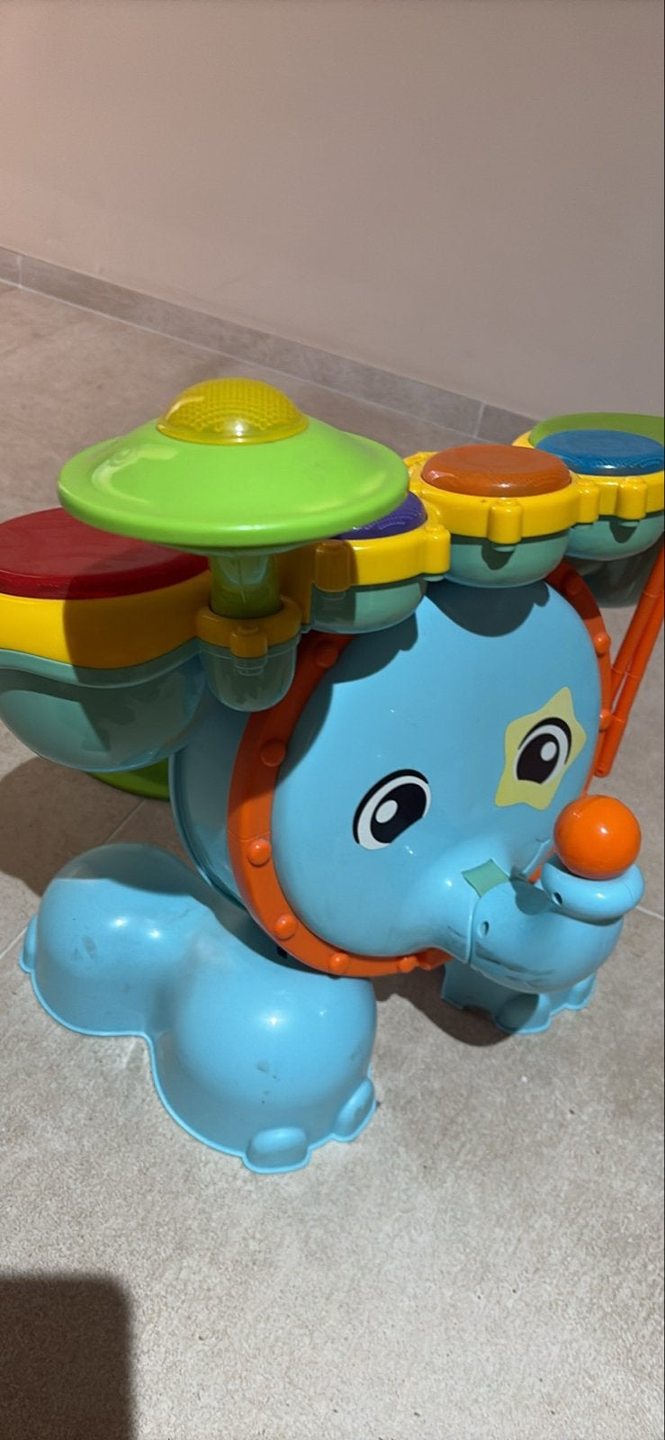 VTech Baby Olifant Drumstel - Compleet en Zo Goed als Nieuw, Ophalen, Gebruikt, 6 maanden tot 2 jaar