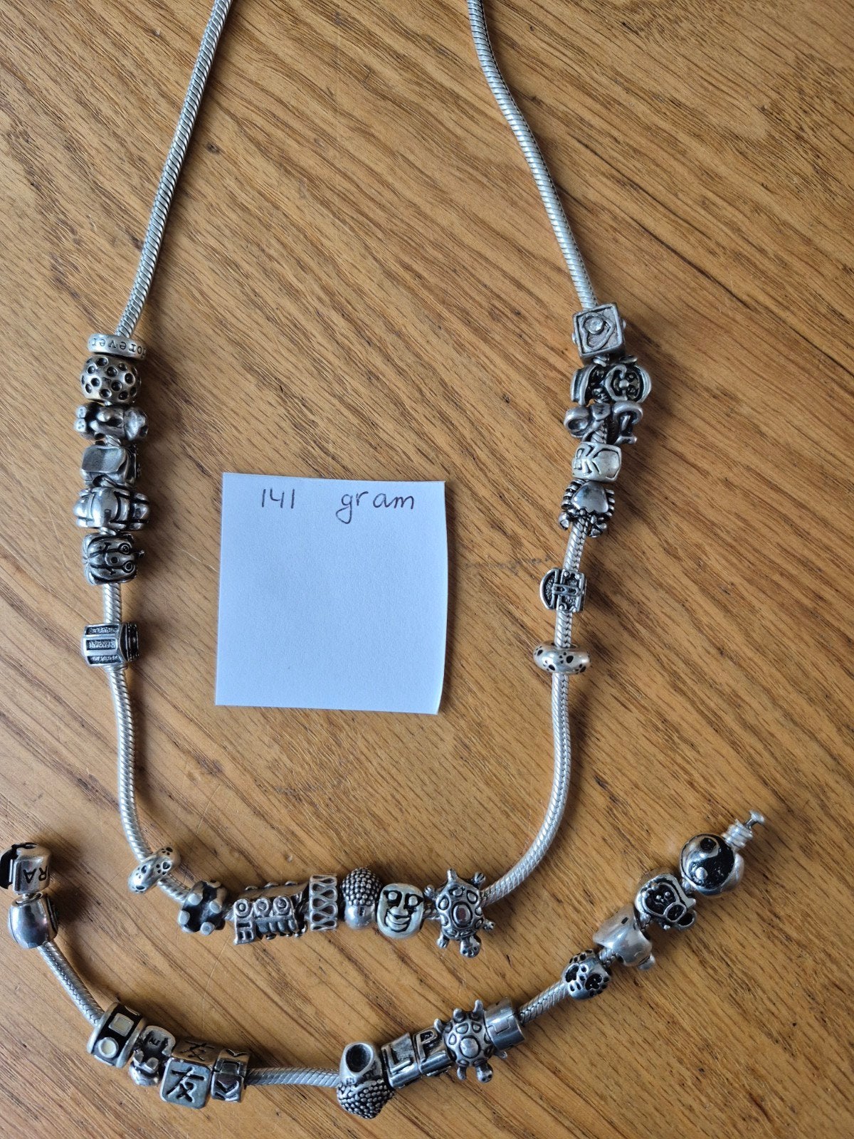 Zilveren Pandora ketting en armband VOORKEUR OPHALEN, Ophalen, Zo goed als nieuw, Zilver, Zilver