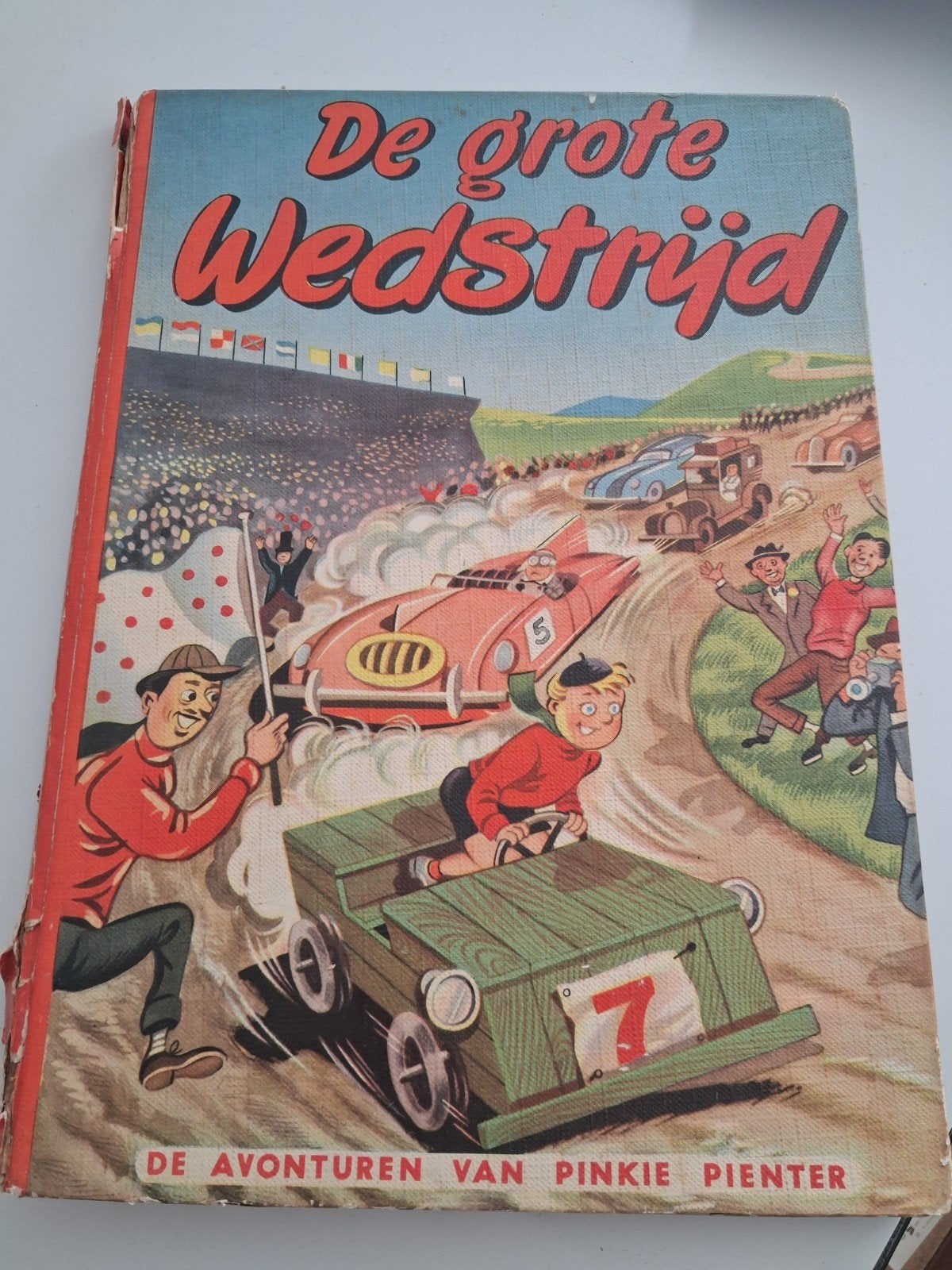 De Grote Wedstrijd - De Avonturen van Pinkie Pienter, Eén stripboek, Ophalen of Verzenden, Gelezen, Onbekend