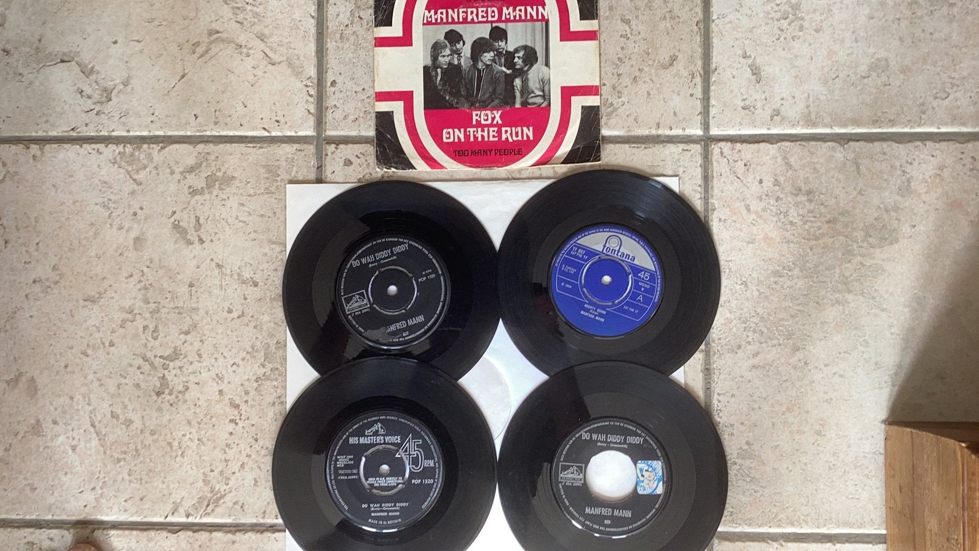 Singles Manfred Mann, Cd's en Dvd's, Vinyl Singles, Gebruikt, Pop, 7 inch, Ophalen of Verzenden