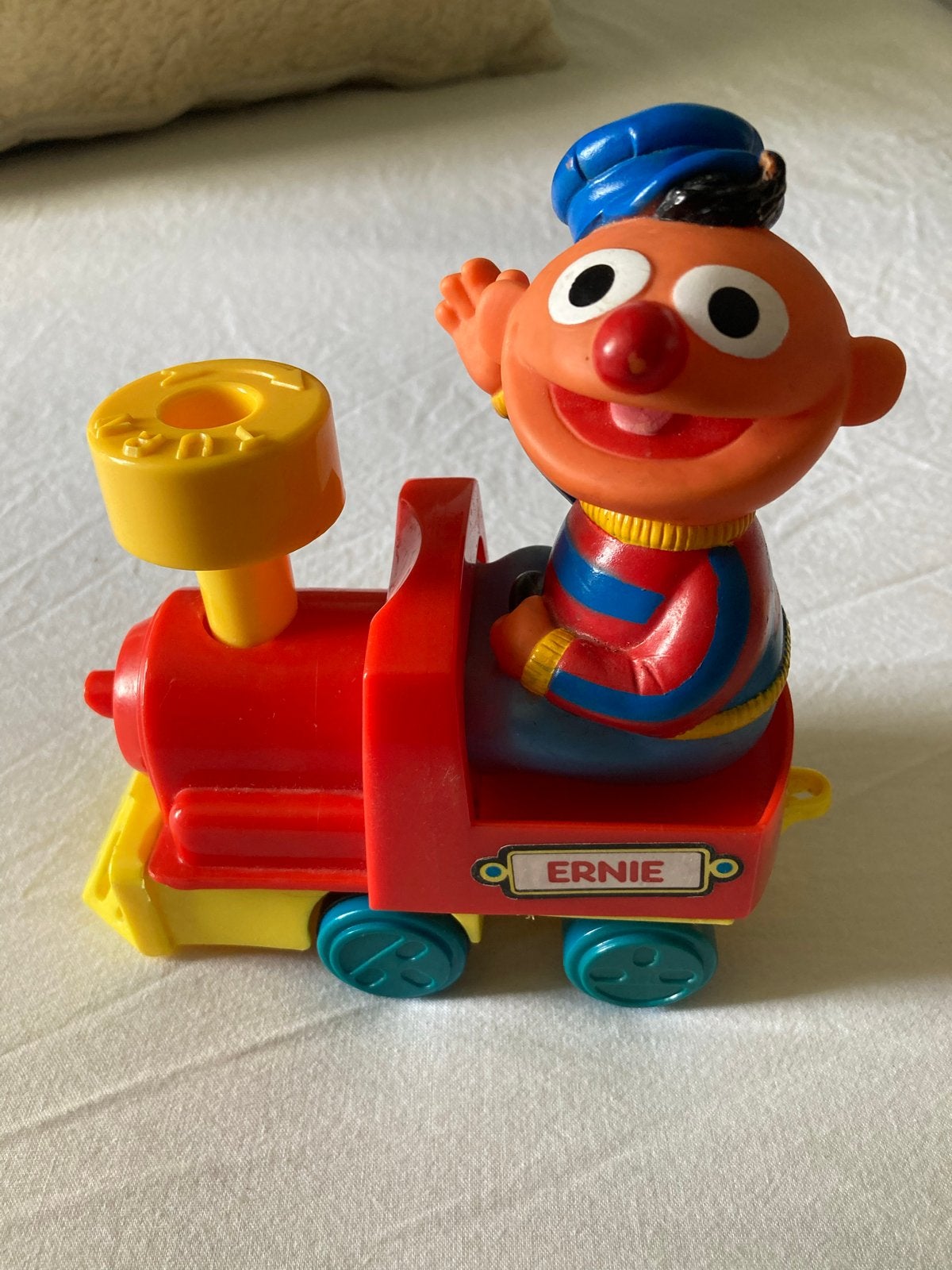 Sesamstraat Trein met Koekiemonster, Bert en Ernie, Kinderen en Baby's, Ophalen of Verzenden, Gebruikt