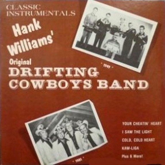 LP Hank Williams' Or. Drifting Cowboys-Classic instrumentals, Ophalen, Gebruikt, 12 inch