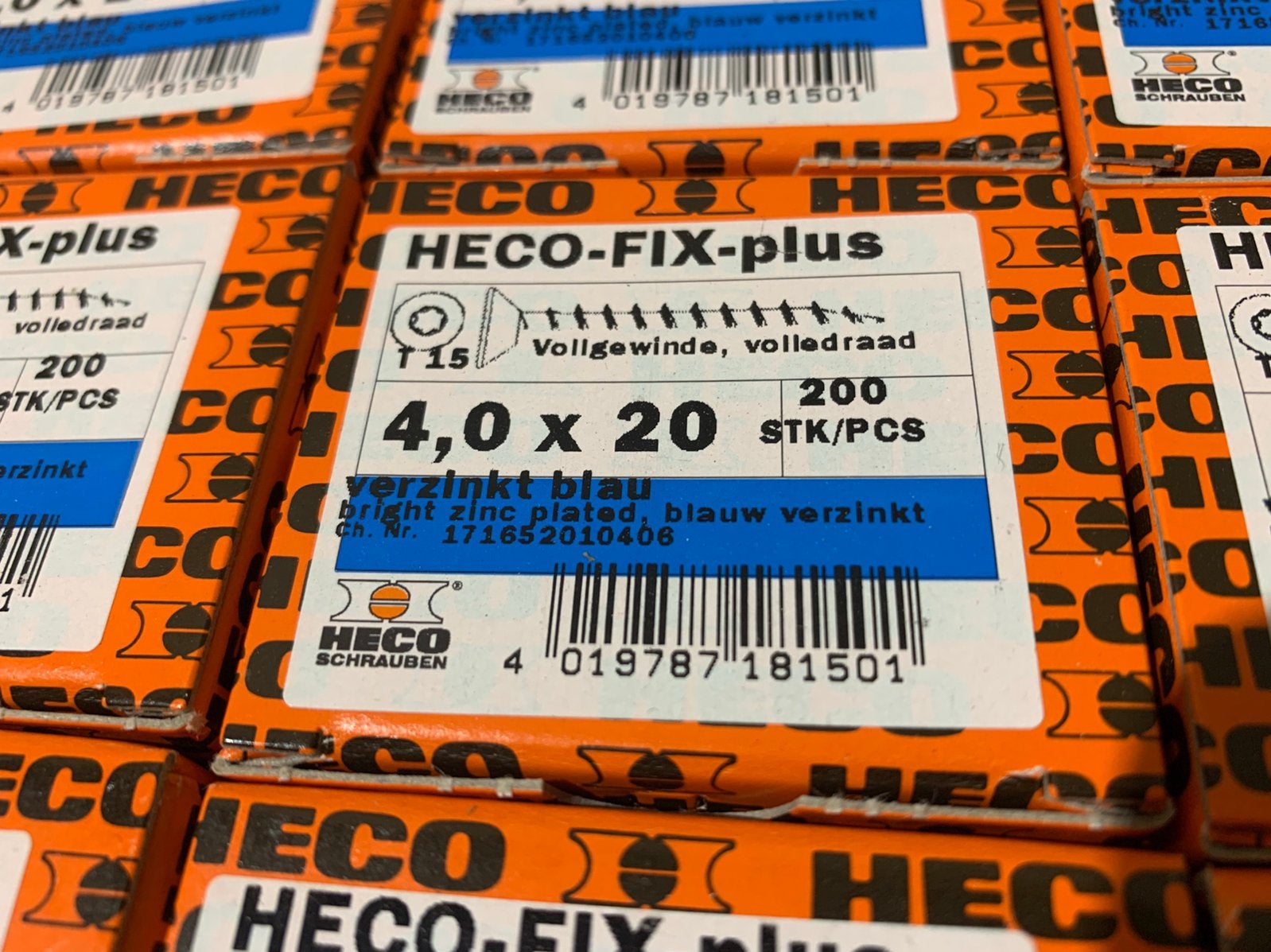 Heco Fix schroeven 3,5x30 4x20 en 4x30 GROTE VOORRAAD, Heco, Heco, Schroeven, Nieuw