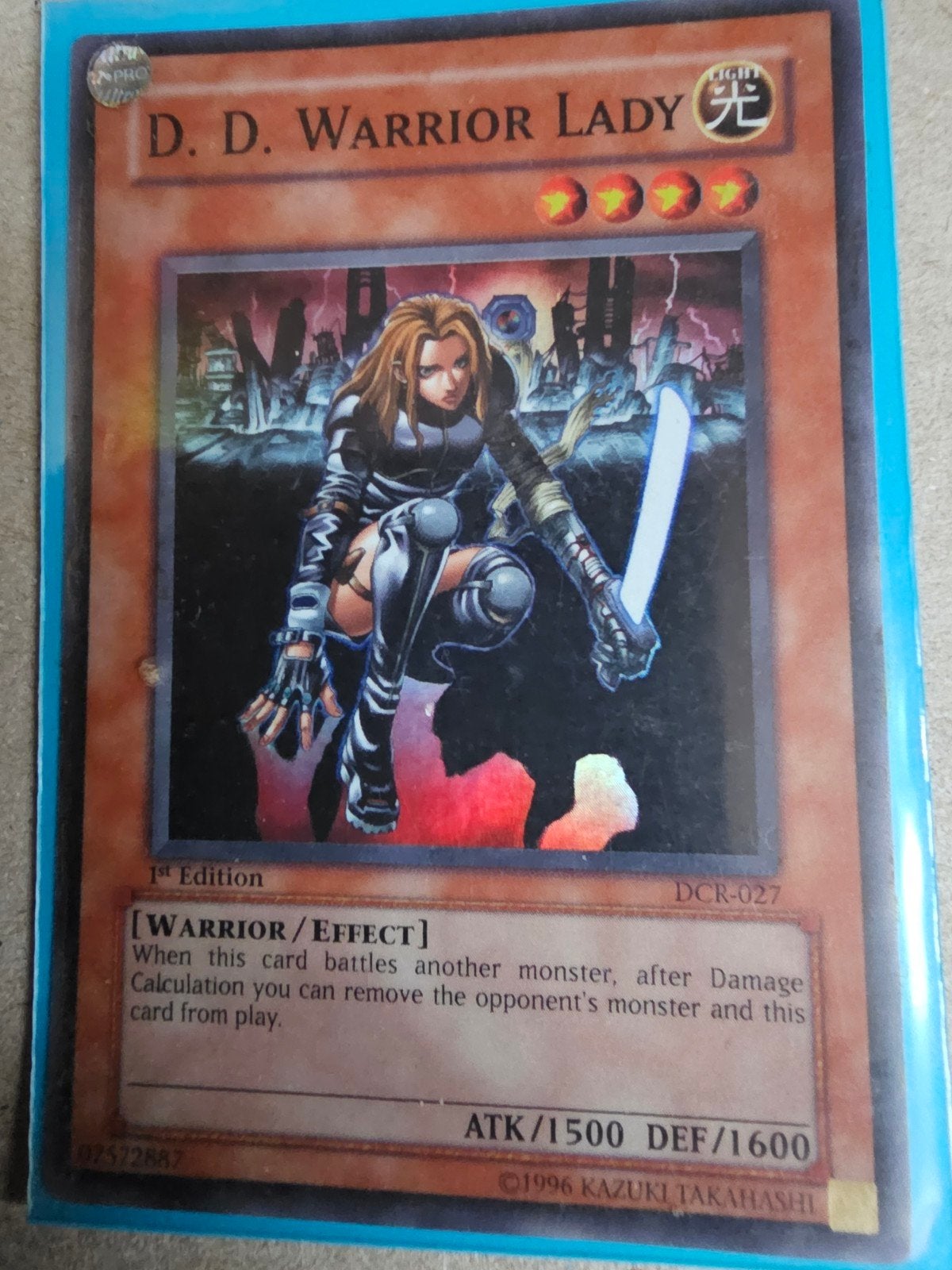 D. D. Warrior Lady - Yu-Gi-Oh! Kaart (1st Edition), Verzenden, Zo goed als nieuw, Losse kaart, Foil