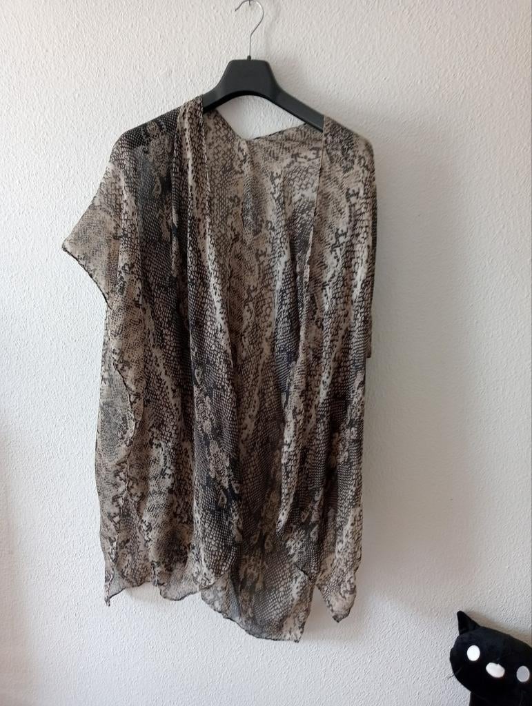 Poncho met slangenprint, Ophalen of Verzenden