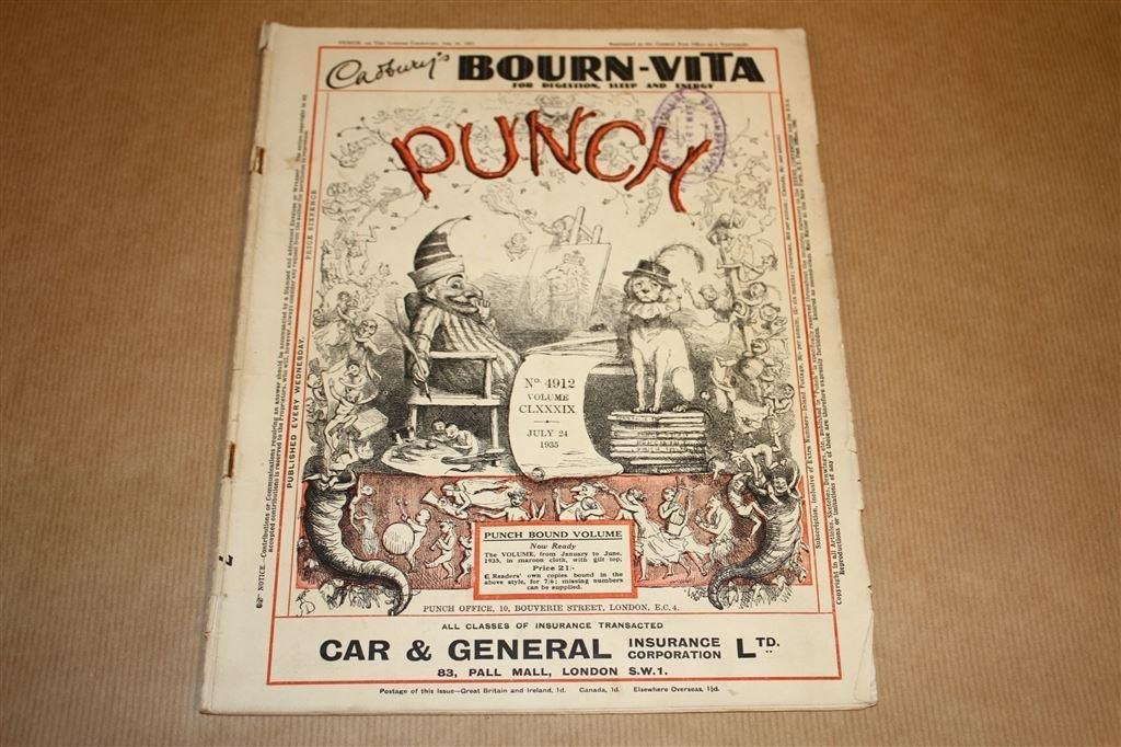 Punch. Zeldzaam los nummer. July 24, 1935. [Satire/Humor], Ophalen of Verzenden