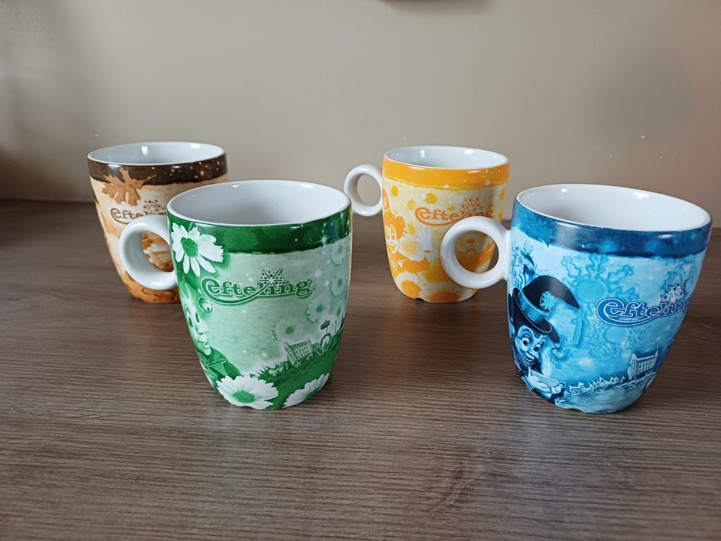 Efteling koffiekopjes 4 seizoenen, Ophalen of Verzenden, Zo goed als nieuw, Overige typen