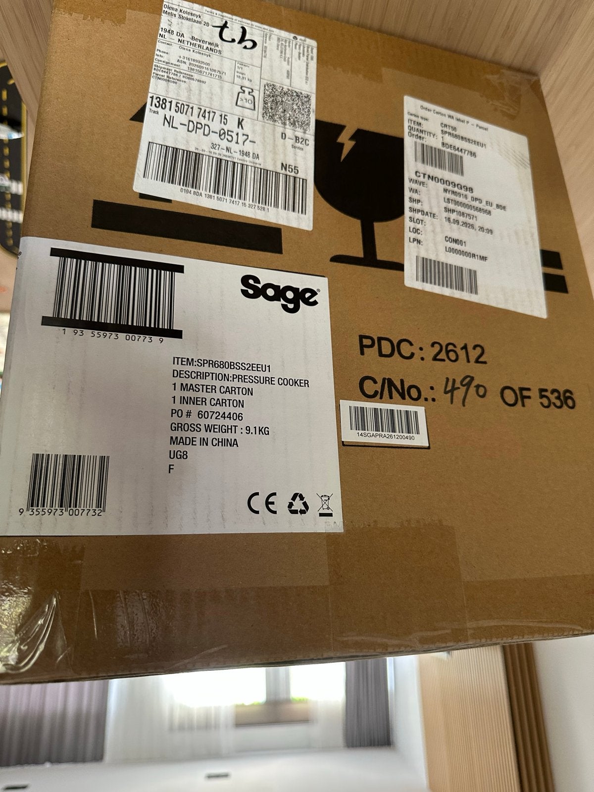 Sage The Fast Slow GO Multicooker - Nieuw in doos, Witgoed en Apparatuur, 4 liter of meer, Nieuw, 3 snelheden of meer, Ophalen of Verzenden