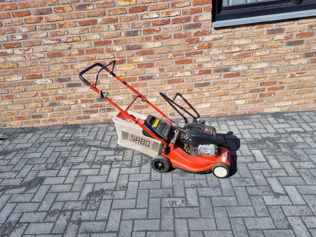 Sabo Grasmaaier - Benzine - Gebruikt, Tuin en Terras, Grasmaaiers, Cirkelmaaier, Gebruikt, 40 t/m 49 cm, Ophalen