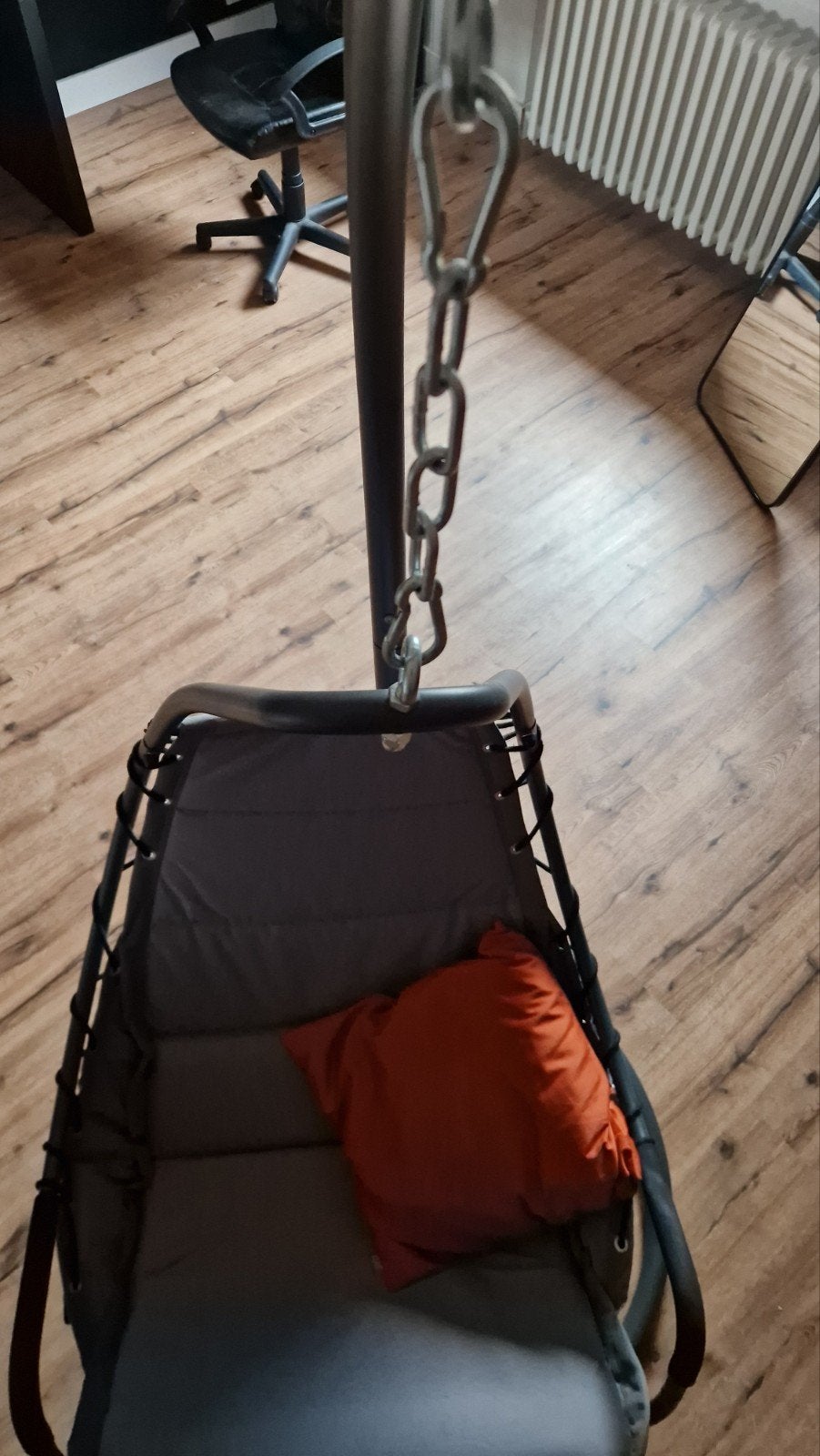 Mooie hangstoel voor tuinkamer of terras, Tuin en Terras, Ophalen, Zo goed als nieuw, Metaal