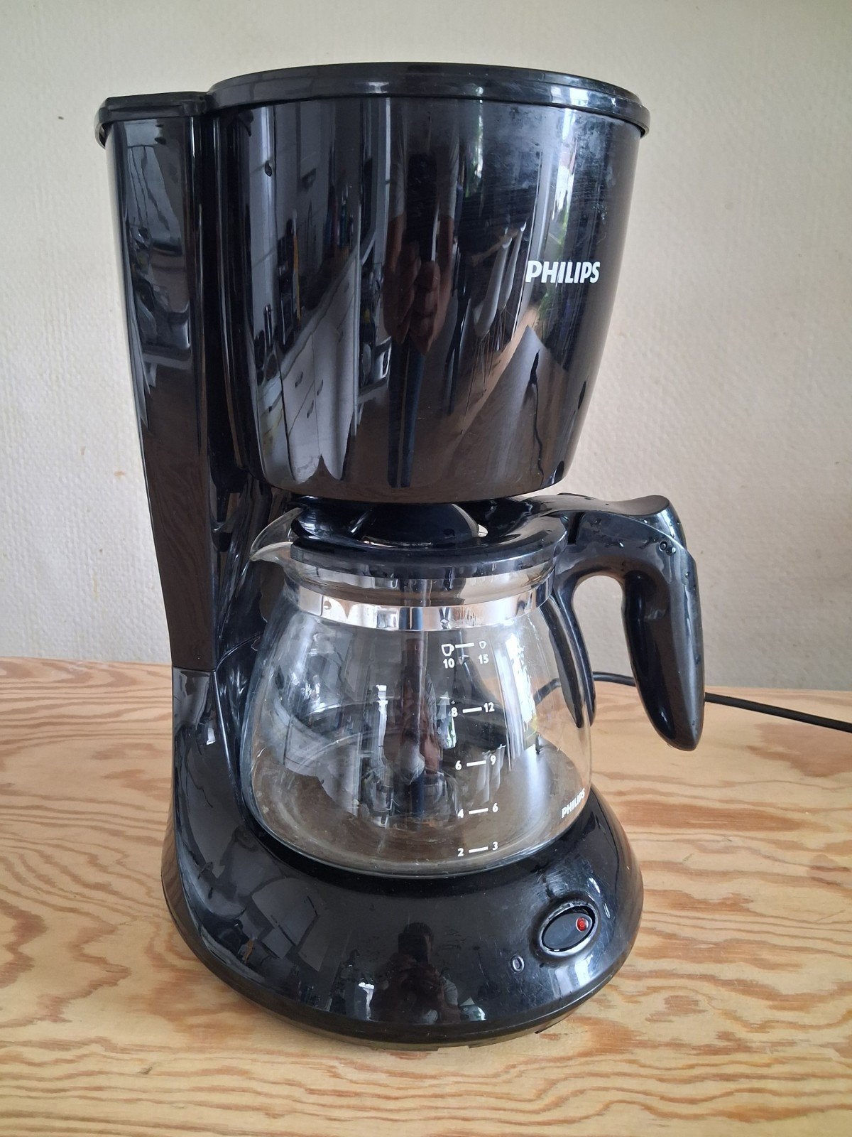 Philips Koffiezetapparaat - Zwart, Goede Staat, Ophalen, Gebruikt, 10 kopjes of meer, Koffiemachine