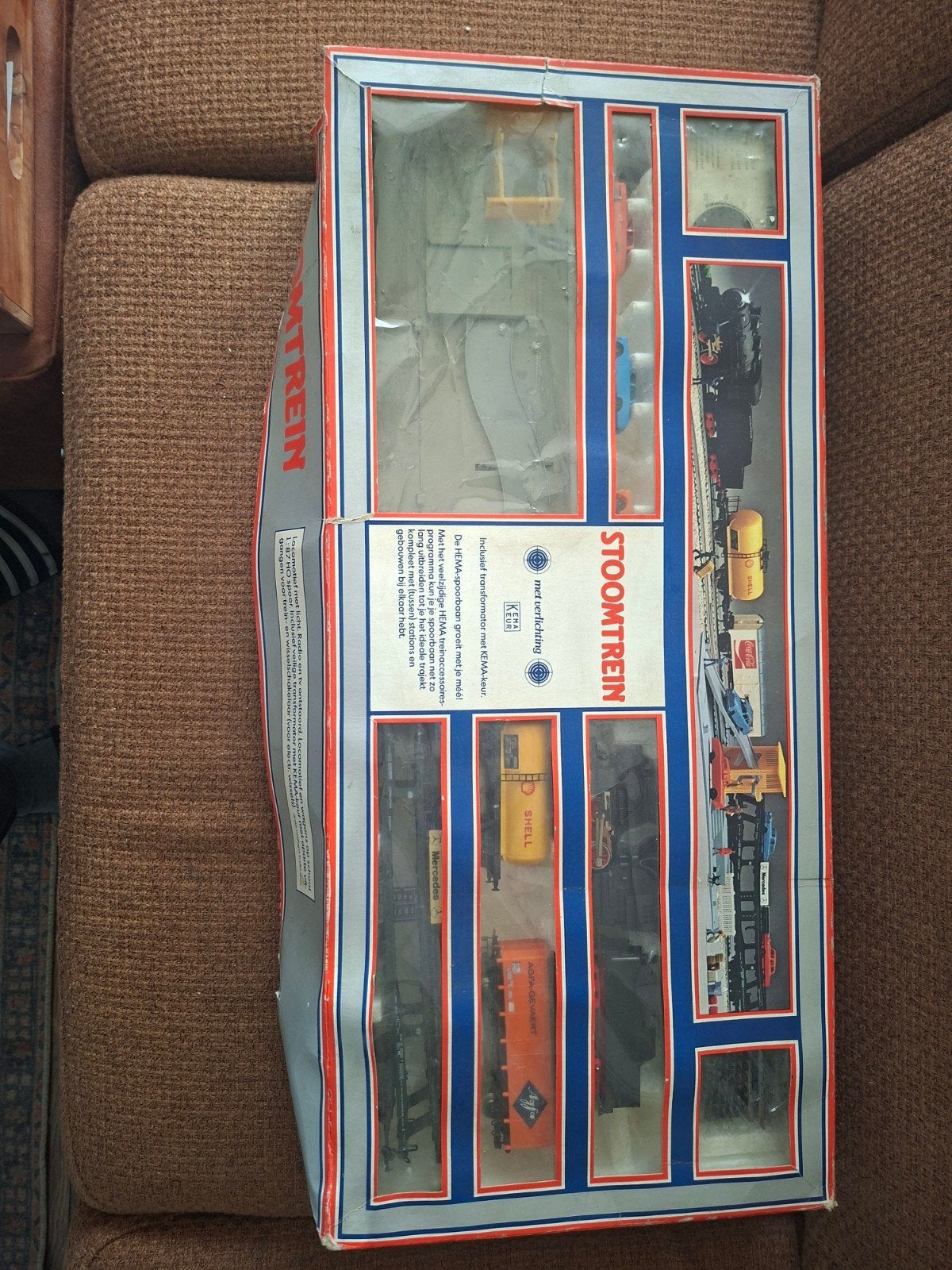 Hema Stoomtrein set Lima met AGFA wagon, Gelijkstroom, Ophalen of Verzenden, Analoog, Lima