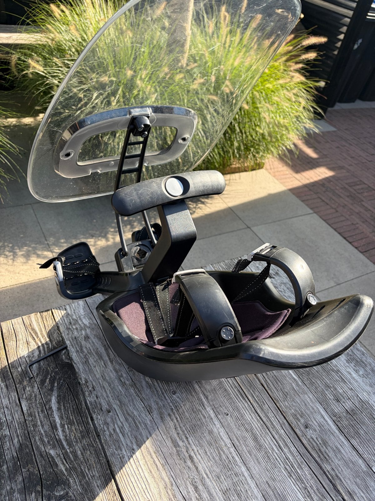Bobike Mini Exclusive fietszitje met windscherm, Voetsteuntjes, 0 t/m 18 kg, Voorzitje, Ophalen of Verzenden
