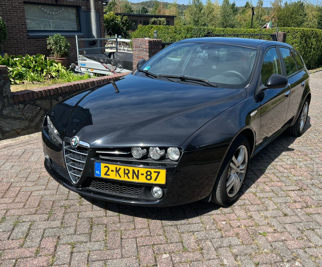 Alfa Romeo 159 2.0 Jtdm 100KW SW 2012 Zwart, Auto's, Alfa Romeo, Voorwielaandrijving, Euro 5, 136 pk, 1956 cc