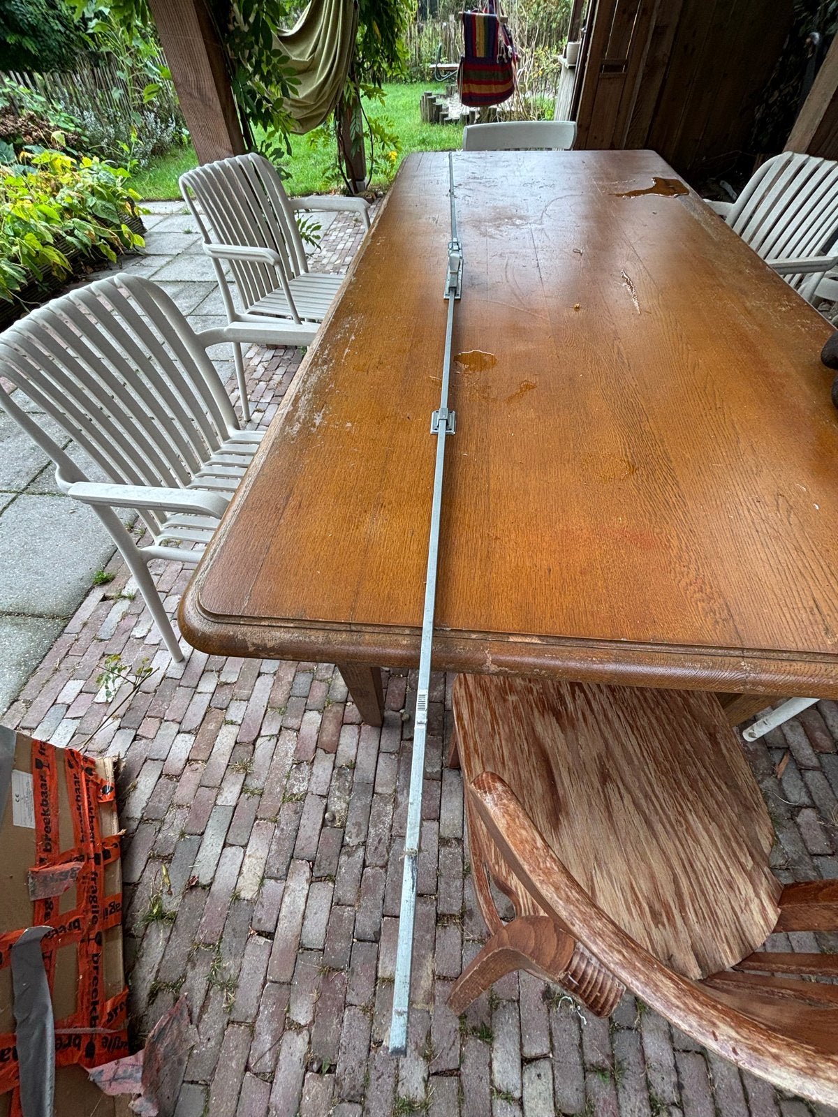 Espagnolet sluiting voor ramen of deuren, Ophalen, Gebruikt, Overige materialen, Schuif of Grendel