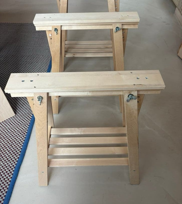 2x IKEA MITTBACK Schraag, berken, 58x70/93 cm, Overige typen, 58 cm, Zo goed als nieuw, IKEA